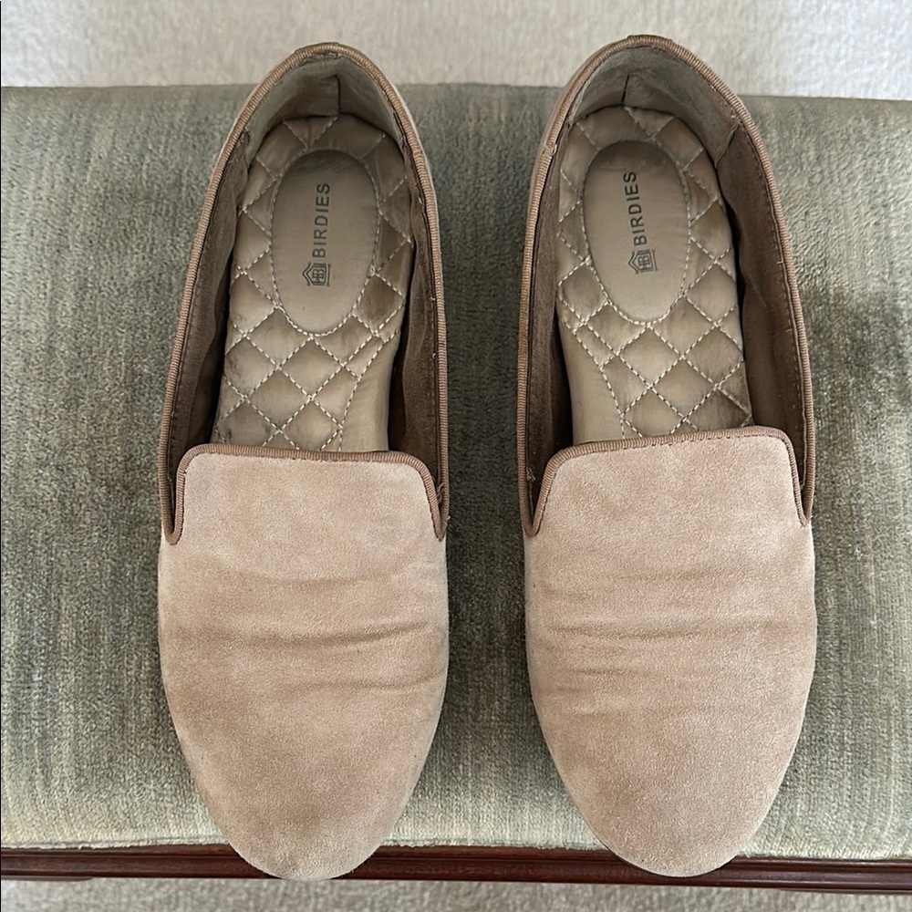 Birdies The Starling Flat Loafer Latte Suede 7.5